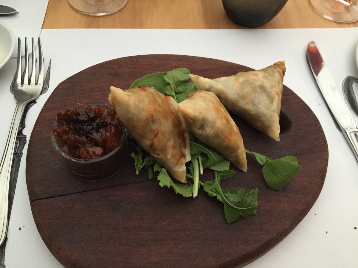 Samosas als Spezialität