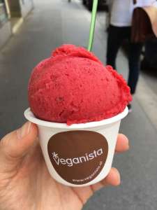 Himbeereis von Veganista