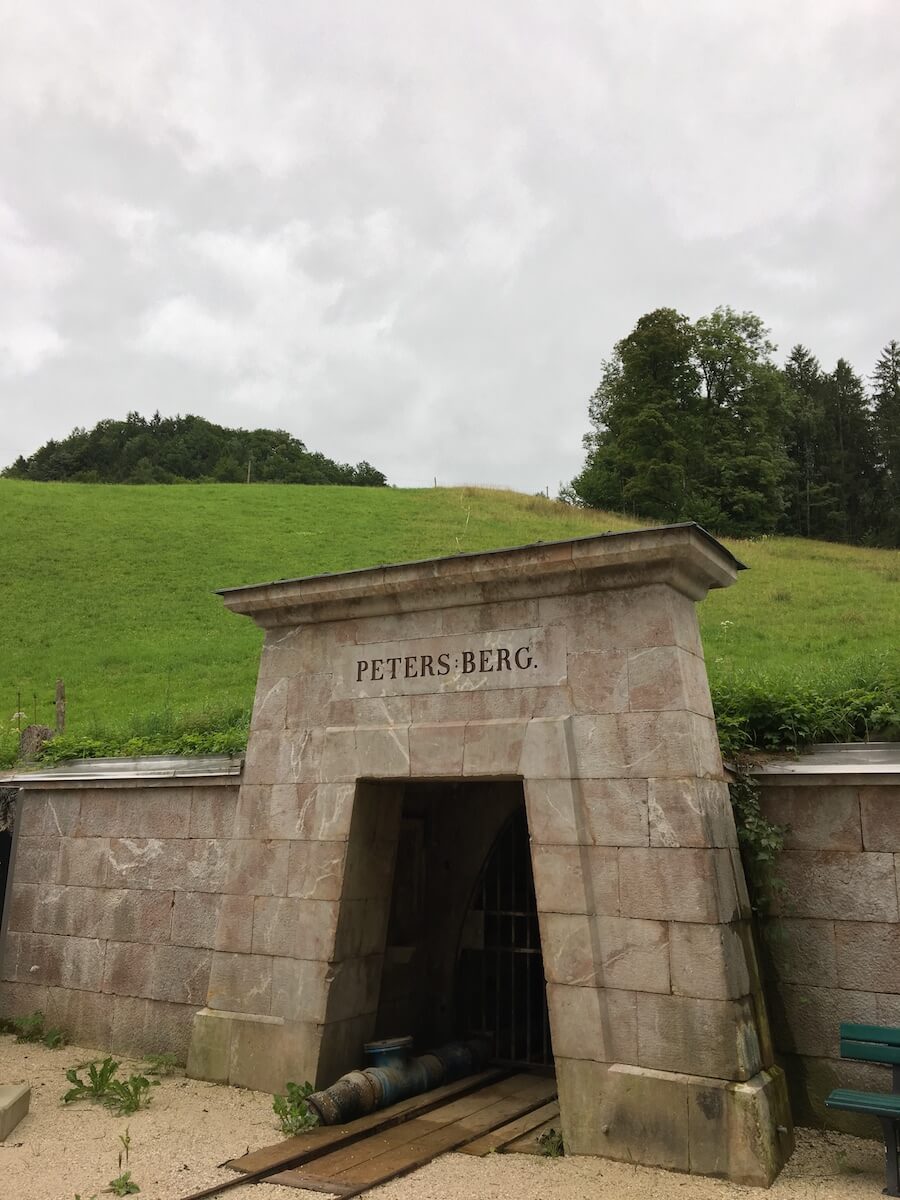 Der Eingang zum Petersberg Stollen
