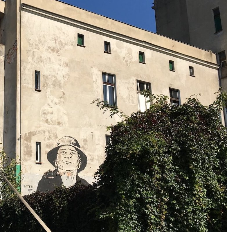 Street Art in Breslau auf der Stundenten Insel