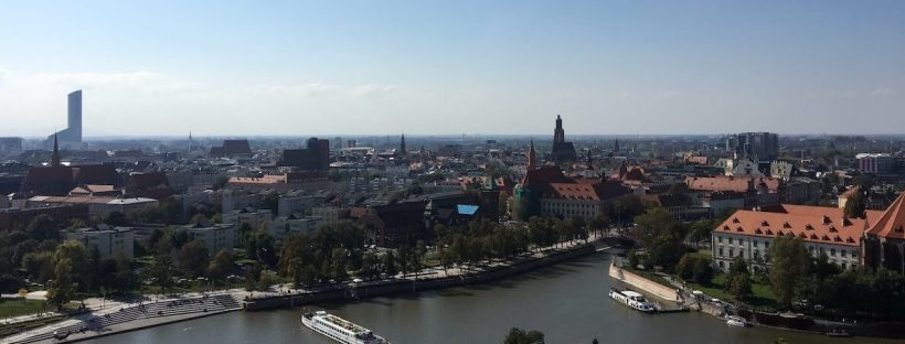 Blick über Breslau vom Breslauer Dom aus